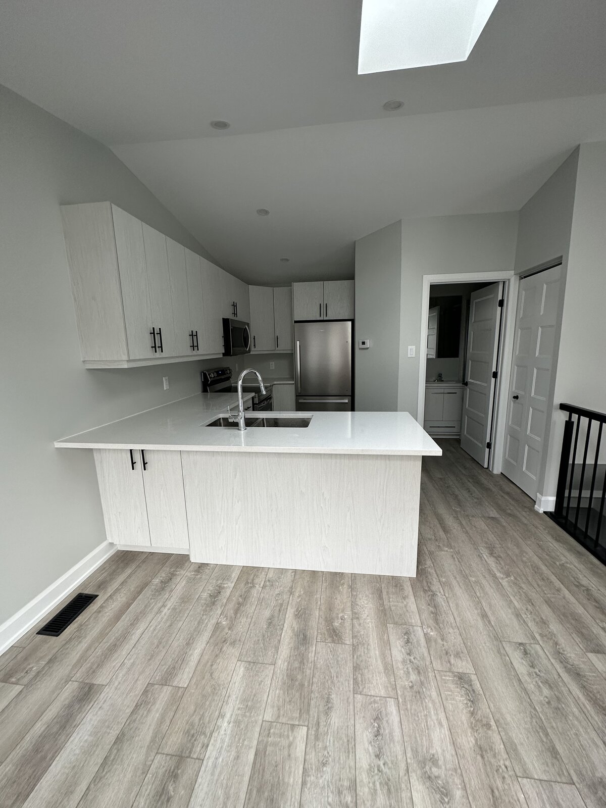 Coach house kitchen and dining area