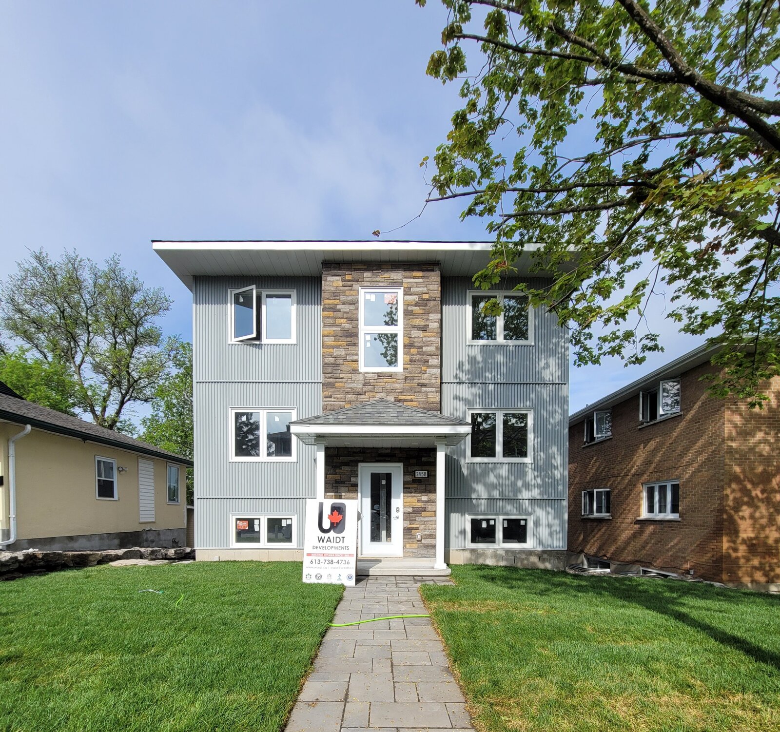 WAIDT-built triplex in Ottawa
